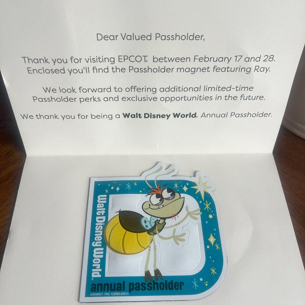 Ray Disney Annual Passholder Magnet WDW